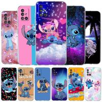 Cute Funny Stitch Case For Samsung Galaxy A52 A12 A51 A32 A21s A71 A53 5G A22 A13 A50s A72 4G A23 A73 Clear Phone Cover Disney Phone Cases