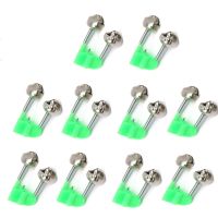 10Pcs Rod Tip Clamp Fishing Pole Fish Bite Lure Alarm Alert Twin Bell Ring Clip Fishing Bell Accessories