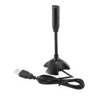 ที่นี่ USB Capacitive Mini Microphone Stand สำหรับ PC Notebook Recording Wired Device