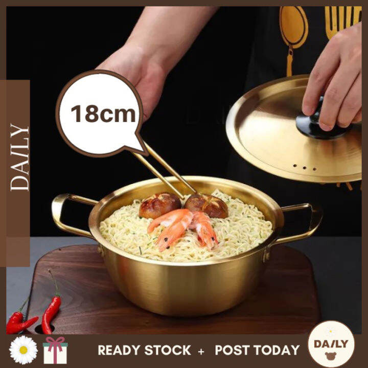 DAILY Korea Ramen Pot Noodle Golden Periuk Masak Maggie Pots With