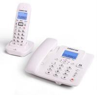 white 2.4G Corded Fixed Telephone - 1Cordless Answering Machine, 300M Long Range, Wireless Telephone