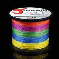 [HUYE Outdoor Store] 4/8เส้น J ถักเปียสายการประมง300เมตร500เมตร PE ถัก DAIWA M Ultifilament ลอยอุปกรณ์รอก