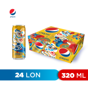 Thùng 24 lon Nước Ngọt Có Gaz Pepsi Cola 330ml - Mẫu Xuân