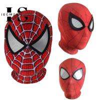 IEGM2Y Headwear Iron Spider Man Miles Morales Peter Parker Halloween ชุดคอสเพลย์ Avengers 3D Spiderman s เลนส์ Superhero