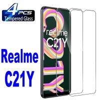 [Electronic film] 4Pcs Full Cover กระจกนิรภัยสำหรับ Realme C35 C25S C25Y C21Y C21 C20A C15 C11 2021 C30S หน้าจอ Protector ป้องกันโทรศัพท์