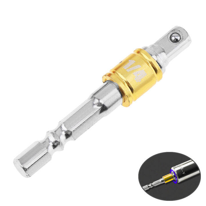 Hex Shank Socket Extension Conversion Adapter with 1/4 inch Square Head Lazada