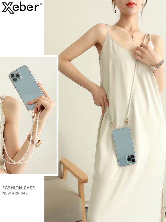 16-digits-เครื่องประดับ-crossbody-heart-pearl-เคสอะคริลิคใสสำหรับ-iphone-14-11-12-13-pro-max-mini-xs-x-xr-6-8-7-plus-se-ฝาครอบคริสตัล