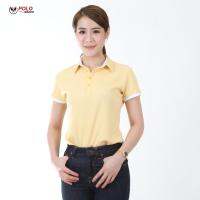 เสื้อโปโล CoolPlus Double Knitted ยืดหยุ่น ไม่ขึ้นขุย สีเหลือง CK005 (หญิง) - PMKPOLOMAKER