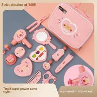 ChildrenS Cosmetics Cosmetic Toys Little Girl Makeup Handbag Set Wooden Simulation Play House Gift.