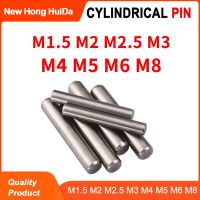 M1.5 M2 M2.5 M3 M4 M5 M6 M8 Pin silinder menemukan Dowel 304 baja tahan karat memperbaiki kunci Pin poros logam padat