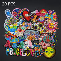 20Pcslot Love skull lizard Embroidery Patches for Clothing Appliques Clothes Stickers Iron on bags Kid Dress Decoration