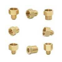 Brass 3/8 1/2 Inch M22 M18 M14 Thread Connector Female Male Water Tap Repair Extend Kitchen Bathroom Tube Adapter 1 Pcs