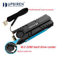 M.2 UPSIREN SSD Heat Sink 2280 Solid State Disk Air Circulation Cooler ปะเก็นฮีทซิงค์พร้อมแผ่นความร้อน3PC อุปกรณ์เสริม