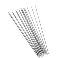 ﺴ 5 Pcs/lot 20cm Knitting Needles Stainless Steel Double End Straight Crochet Hooks Knitting Set DIY Sweater Weavimg Tool 2-5mm