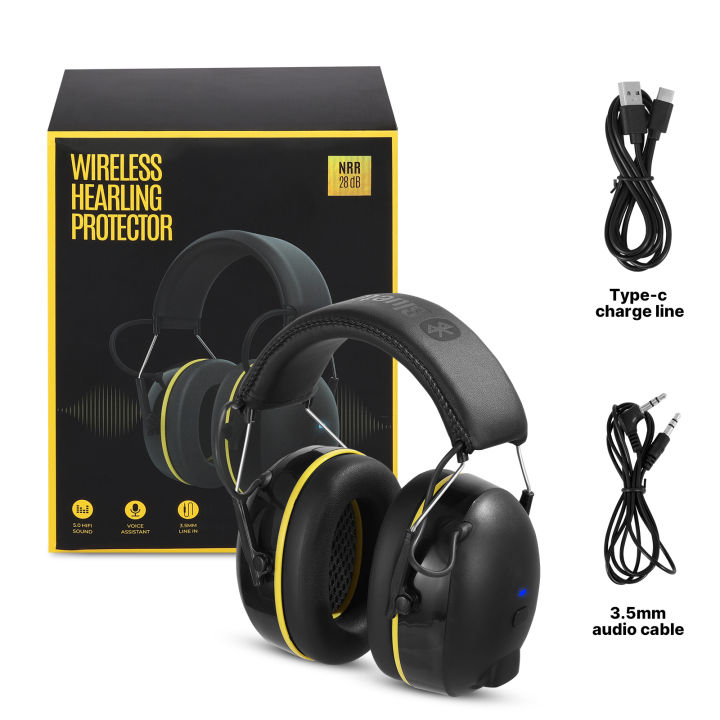 Bluetooth Hearing Protector Noise Reduction Safety Ear Muffs Noise  Cancelling Ear Protection Headphones for Shooting, Work Shops Lazada PH