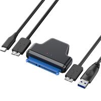 IRE14ไดรฟ์ง่ายสายชนิด C ไปยัง SATA 22Pin แปลงอะแดปเตอร์ USB กับ UASP Hdd สายอะแดปเตอร์ USB3.0 3.1สาย SATA เป็นอะแดปเตอร์ USB แปลงสายอะแดปเตอร์การส่งข้อมูลฮาร์ดไดรฟ์เสริมอนุกรม