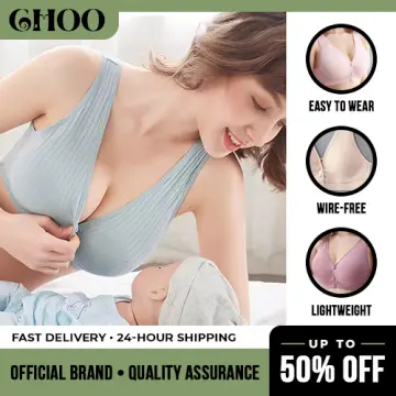 Shop Nursing Bra Upper Open Clasps Thin Cup Women with great