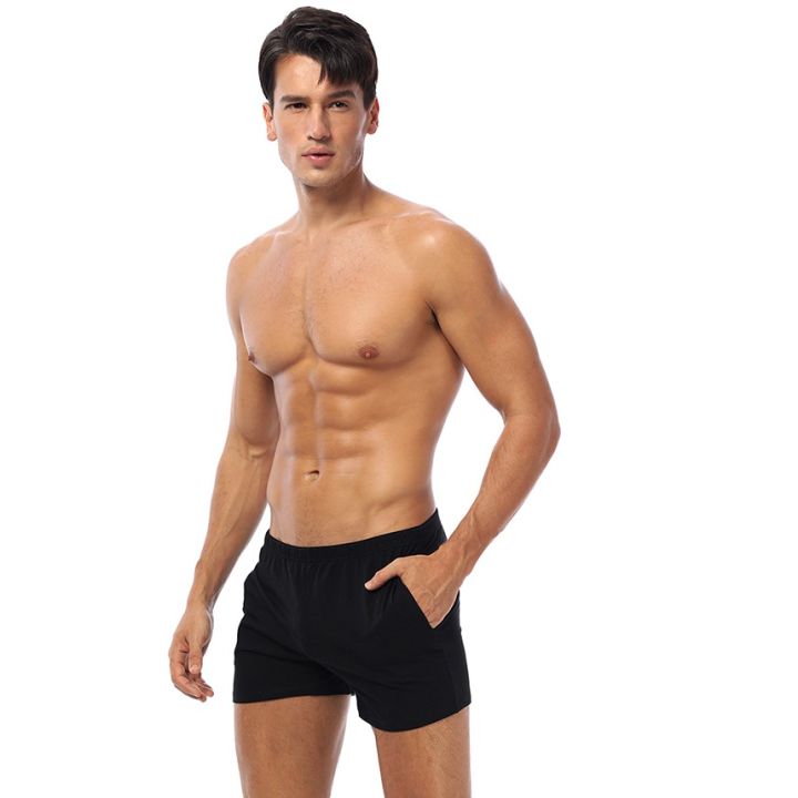 กางเกงชั้นในผ้าฝ้าย-กางเกงบ๊อกเซอร์-4-สี-สำหรับผู้ชาย