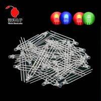 50pcs F3 3MM Round Clear / Fog Two Color Common Anode / Cathode LED Red Green Red Blue Bi-Color 3 Pins Light Emitting Diode