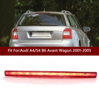 Red 3rd Brake Light Lamp Smoked Lens for Audi A4/S4 B6 Wagon 2001-2005 8E9945097 Brake Tail Light Rear Stop Lamp