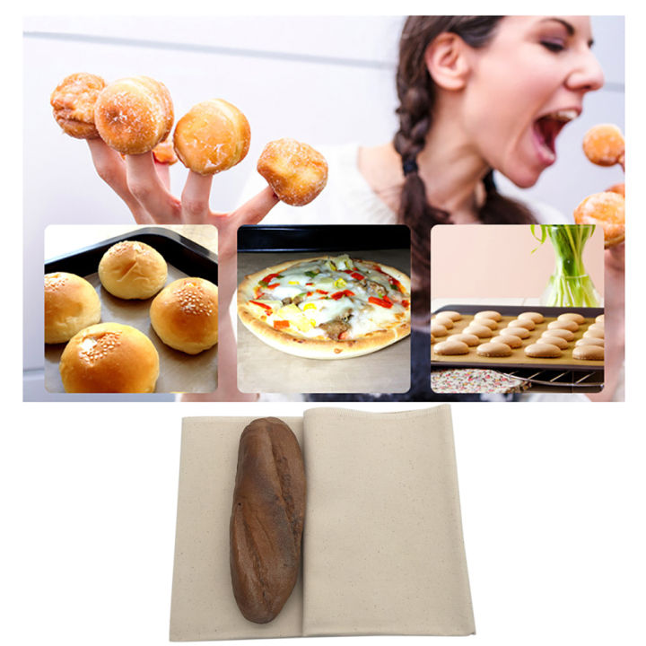 bread-ferment-baking-tool-reusable-cotton-blend-bakers-kitchen-non-stick-restaurant-dough-thickened-pastry-proofing-cloth