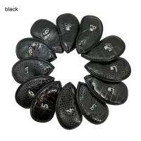 12 Pcs PU Leather Golf Club Cap Exquisite Protector Iron HeadFit Main Iron Clubs Both Left And Right Handed Golfer Accessories