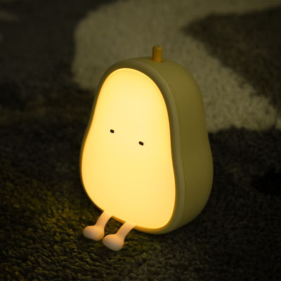 lovely Puppy night light built-in battery touch switch night light soft silicone gel ornament decoration LED table light