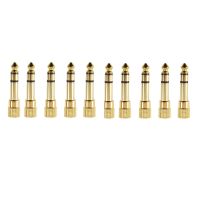 10Pcs 6.3Mm To 3.5Mm Stereo Headphone Audio Adapter Plug 3.5Mm Jack To 6.5Mm Headphone Audio Adapter