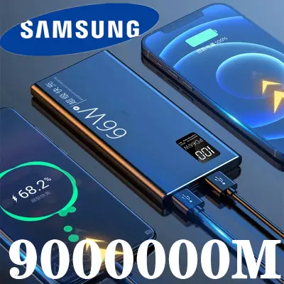 【2024รุ่นใหม่ล่าสุด】Samsung[ของแท้100% ] powerbank ความจุ 9 00000mAh ของแท้ 100% พาวเวอร์แบงค์ แบตสำรอง รองรับชาร์จเร็ว ชาร์จเร็ว Quick Charge 3.0 power bank