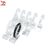 【LZ】℗☒  Suporte de acrílico para relógio suporte giratório transparente para organizar pulseira corrente e colarinho com 10 peças por atacado