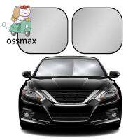 OSSMAX ผ้าสะท้อนแสงยูวีสำหรับที่บังแดดหน้ารถยนต์ผ้านม่านกันแสงแดดแบบพับได้ผ้าบังแดดแสงสะท้อนสีเงินสำหรับรถยนต์ที่บังแดดกระจกหน้ารถ