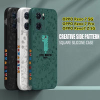 เคส OPPO Reno 7 5G เคส OPPO Reno 8Z 7Z 6Z 5G เคส OPPO Reno 6 7 Pro 5G เคส โทรศัพท์มือถือ ซิลิโคนนิ่ม เนื้อแมตต์ กันกระแทก บางพิเศษ พิมพ์ลายโลโก้ ศิลปะ สำหรับ เคสโ