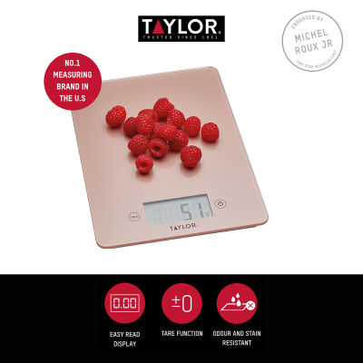 Taylor USA Pro Digital Kitchen Food Scales With Ultra Thin Design (5kg/11lbs) เครื่องชั่งดิจิตอล