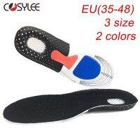 Sport Insoles Silicone Gel for feet Man shoes sole orthopedic pad Massaging Shock Absorption