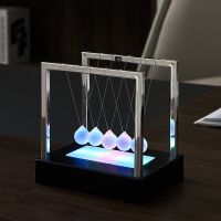 Modern Home Decor Balance Steel Balls Office Desk Accessories Pendulo Motion Newtons Physics Magnetic Pendulum Toy Decoration