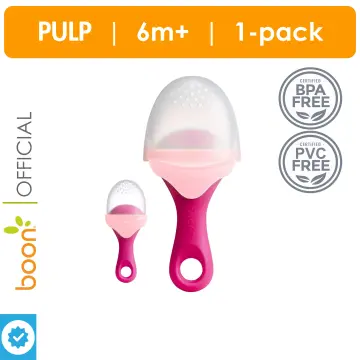 Boon Pulp Silicone Feeder, 2-Pack, Pink & Coral - Feeding