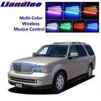 LiandLee Car Glow Interior Floor Decorative Seats Accent Ambient Neon light For Lincoln Navigator MK2 2003~2006