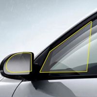 【CW】 2xpcs Car Rearview Mirror Film Anti Fog Membrane Anti-glare Motorcycle Window Rainproof Sticker