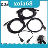 xoia68 Shop USB Mini Charging Data Cable 0.3/0.5/3M/5M  T Port Connectors To Extend Car DVR Digital Camera Wire