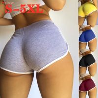 COD DTRUTYUYTUU S-5XL Fashion Summer Womens Bottoming Quick-drying Shorts Yoga Pants Casual Sports High Waist Drawstring Stretch Shorts