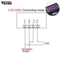 Wildsea รีเลย์วงจรเวลา10V 220V บอร์ดควบคุมความร้อนในครัวเรือนรีเลย์นาฬิกาดิจิตอล