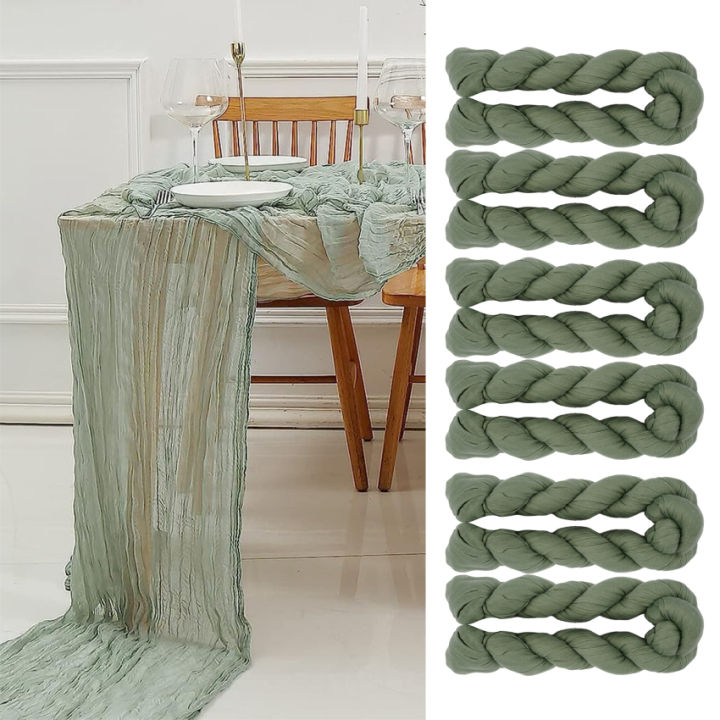 6-pack-cheese-cloth-table-runner-rustic-sage-green-tablecloth-gauze-table-runner-35-x120-cheesecloth-gauze-table-runner-cheesecloth-boho-table-runner-for-wedding