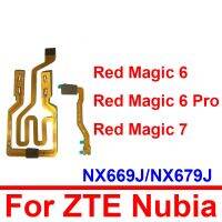 สายดิ้นแถบไฟกระพริบที่มีสีสันสําหรับ ZTE Nubia Red Magic 6 6Pro NX669J 7 NX679J ชิ้นส่วนแถบไฟกระพริบ