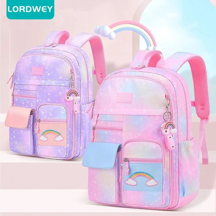 LORDWEY 2022 New Primary School Backpack Cute Colorful Bags for Girls ...