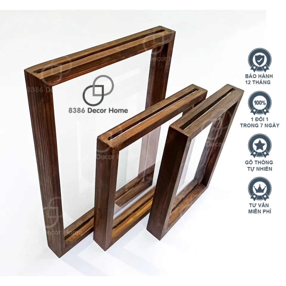 Khung ảnh gỗ để bàn màu đen BLACK OAK 10x15, 13x18, 15x21, 30x30