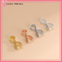 LUCKY HAIRACC 3PCS ตะขอแขวนจี้ ตัวล็อคจี้เงินแท้925 เงินสีเงิน อุปกรณ์เสริม DIY ชิ้นส่วนสร้อยคอ เครื่องประดับสำหรับทำ เข็มกลัดสร้อยคอสร้อยคอ ชิ้นส่วนสร้อยคอ