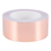 UNI.B.W Copper Foil Tape 50mm x 30M for EMI Shielding Conductive Adhesive for Electrical Repairs,Snail Barrier Tape Guitar