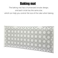 Baking Mat Silicone Anti-slip Pastry Sheet Non-stick Round Printed Dessert Cake Dough Roll Mat Bakeware