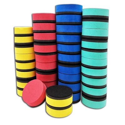 Magnetic Dry Erase Erasers Round Chalkboard Cleaner Wiper for Kids and Classroom Teacher Supplies