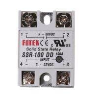 Ssr-100 Dd โมดูลโซลิดสเตทรีเลย์100a 3-32V Dc อินพุต5-60V รีเลย์เอาต์พุต Dc ใหม่